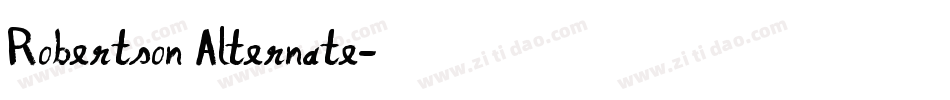 Robertson Alternate字体转换